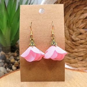 2/$10 light pink tassle earrings